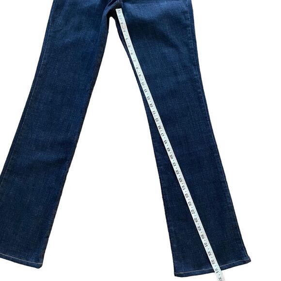 MU Jeans Authentic Dungarees High Waist Boot Cut Denim Stretch Women’s Size 2 - Picture 8 of 8